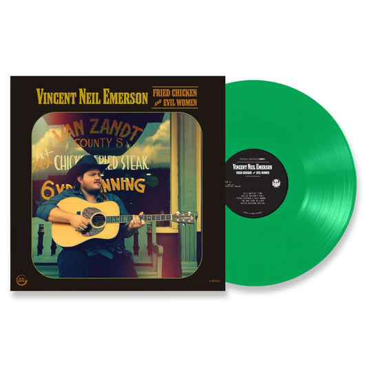 Vincent Neil Emerson "Fried Chicken and Evil Women Vinyl" 5th Anniversary Emerald Green